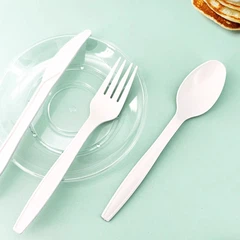 Talheres de PSM descartáveis