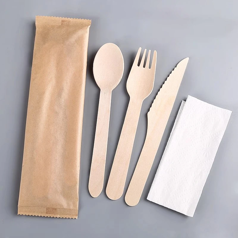 Disposable Bamboo Cutlery Set